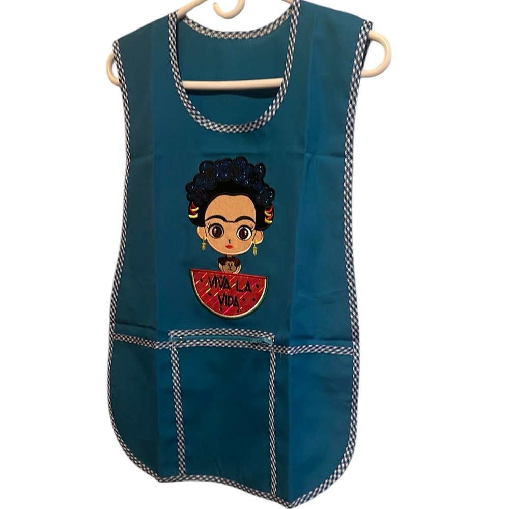 Frida Kahlo Apron Women Classic Embroidered Mexican Artisan One Size